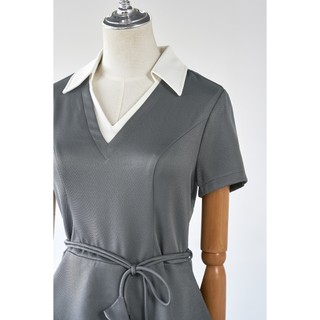 Áo Kiểu Nữ LAMER FASHION Dáng Peplum Phối Cổ Dây Hoa Áo Kiểu Nữ Công Sở Dáng Ôm Phối Màu L61B26Q003