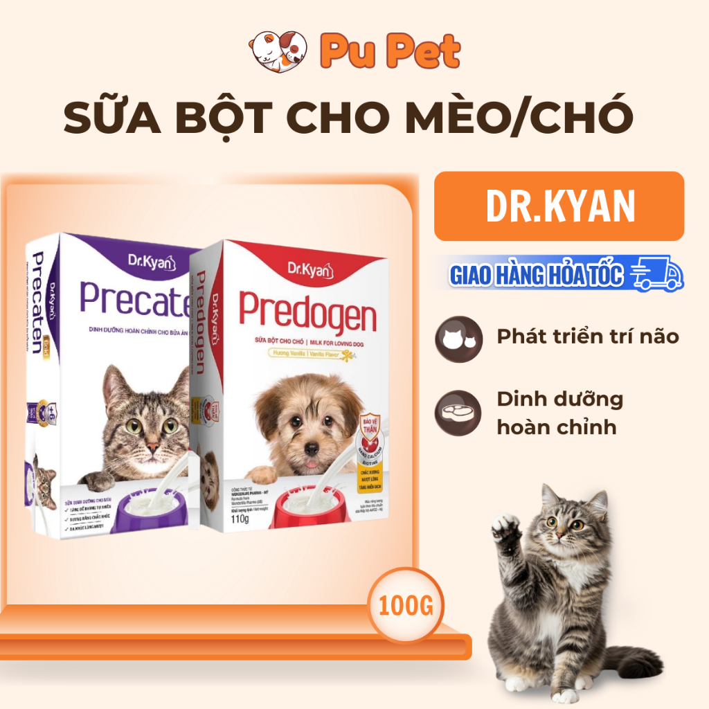 Sữa bột cho mèo/chó Dr.Kyan bổ sung dinh dưỡng cho chó/mèo con, đang mang thai