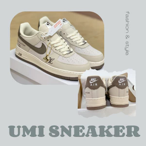 Giày Thể Thao Nai Nâu, Giày Sneaker Cổ Thấp Màu Nâu Phong Cách Dễ Phối Đồ Full Sz.