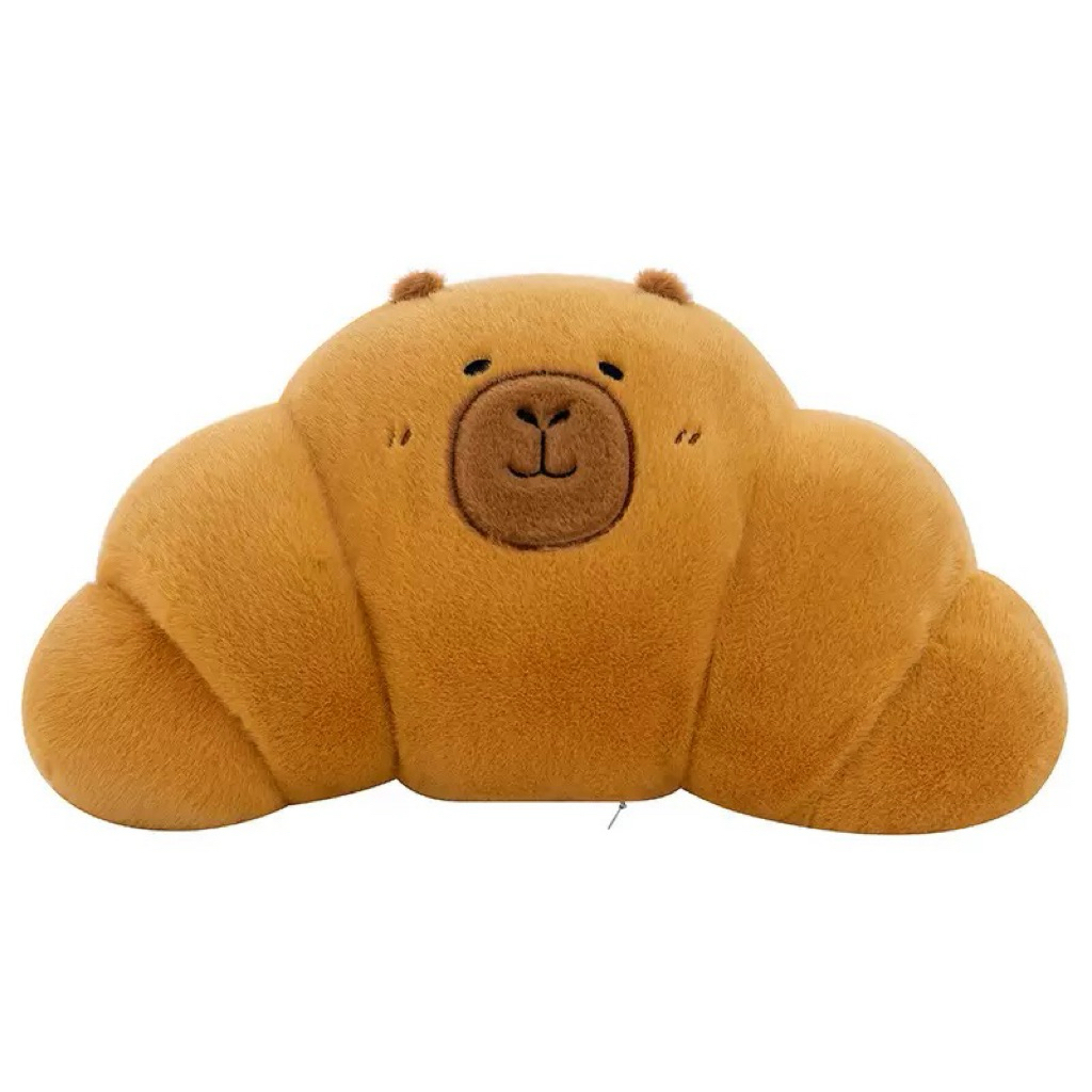 Gấu Thú Bông Capybara Bánh Sừng Trâu Croissant Chuột Lang Nước Siêu Mềm Mịn Siêu Dễ Thương Quà Tặng Độc Đáo