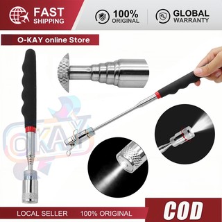 Bút Nam Châm Kéo Dài Có Đèn - Dụng Cụ Lấy Vít, Đai Ốc, Bu Lông Mini Di Động