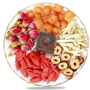 Trà gừng đường nâu mix thảo mộc thượng hạng JINDO gói 10g