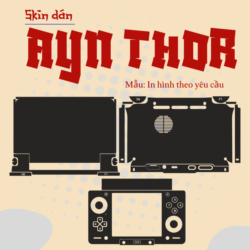SKIN DÁN AYN THOR – POKÉMON EDITION | Miếng dán Film 3M có custom theo yêu cầu