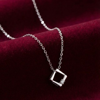 Dây Chuyền Nữ Cao Cấp Phong Cách Light Luxury - Đính Đá Lấp Lánh Hình Học - Tặng Kèm Hộp Quà Sang