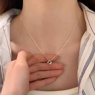 Dây Chuyền Nữ Cao Cấp Phong Cách Light Luxury - Đính Đá Lấp Lánh Hình Học - Tặng Kèm Hộp Quà Sang