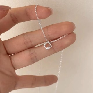 Dây Chuyền Nữ Cao Cấp Phong Cách Light Luxury - Đính Đá Lấp Lánh Hình Học - Tặng Kèm Hộp Quà Sang