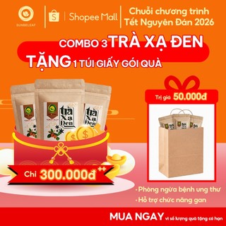 [TẶNG QUÀ TẾT] Combo 3 Túi Trà Xạ Đen Sunbeleaf 50 Gói - Thanh Lọc Cơ Thể, Bảo Vệ Gan Và Hỗ Trợ Chức Năng Gan