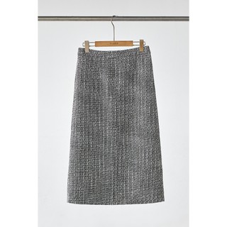 Áo Dạ Tweed Suông 2 Lớp Thêu Hoa, Chân Váy Dạ Dai Xẻ Sau LAMER L65W25T020 L62M25T007