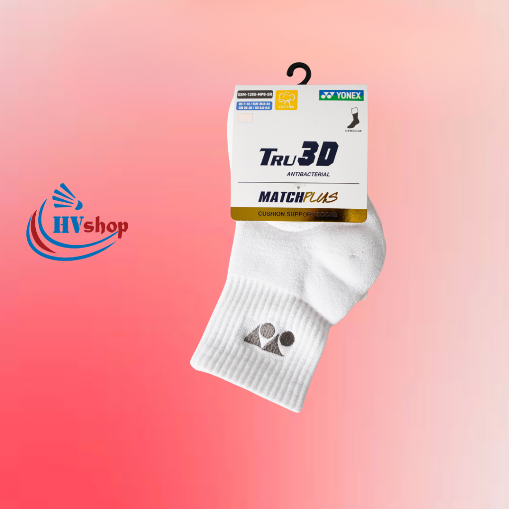 Tất cầu lông Yonex chính hãng SSM-1255-MP8 cổ lỡ, chất liệu dày dặn, màu sắc thanh lịch - HVShop