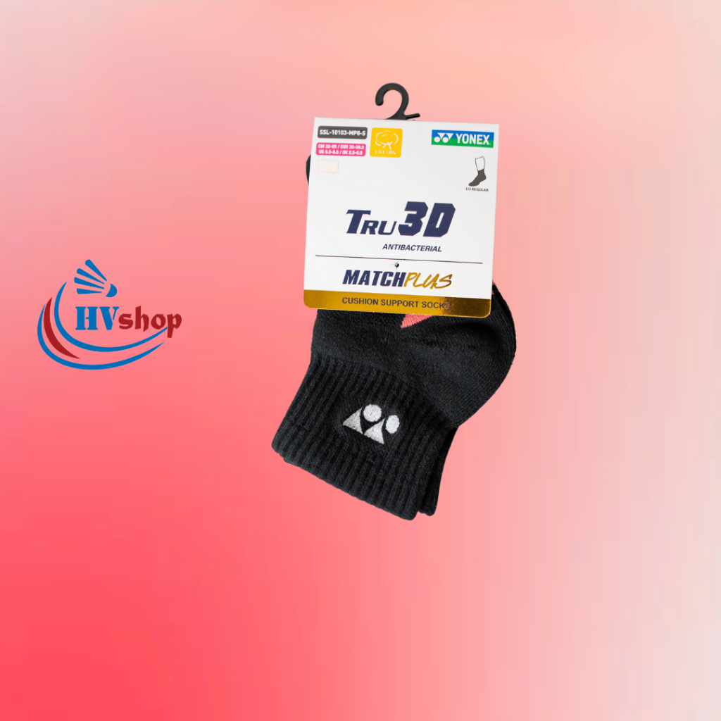 Tất cầu lông Yonex chính hãng SSM-1255-MP8 cổ lỡ, chất liệu dày dặn, màu sắc thanh lịch - HVShop