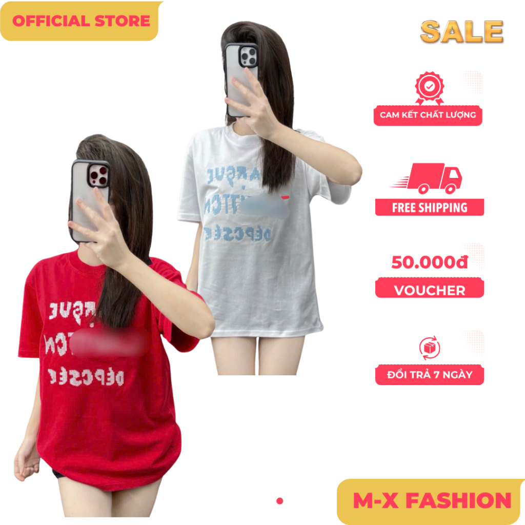 ÁO thun nam QC cổ tròn họa tiết thêu tay ngắn phong cách trẻ trung chuẩn from