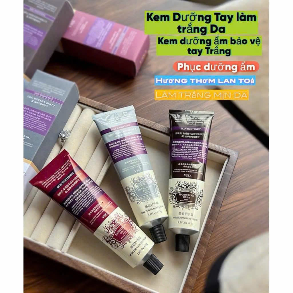 Set 3 Tuýp Kem Dưỡng Tay Cao Cấp – Dưỡng Ẩm, Làm Mềm Da Tay, Thơm Lâu Nhiều Mùi
