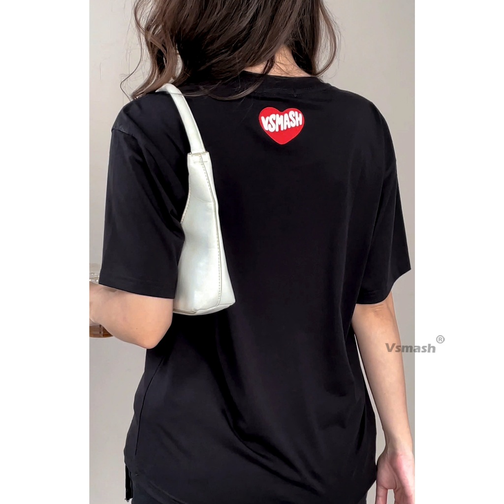 Áo Thun Cầu Lông Nam Nữ Vsmash Sportwear –  IN NỔI "I LUV BADMTINON" – Vải Bông Em Bé Mềm Mịn, Thoáng Mát, Thấm hút tốt