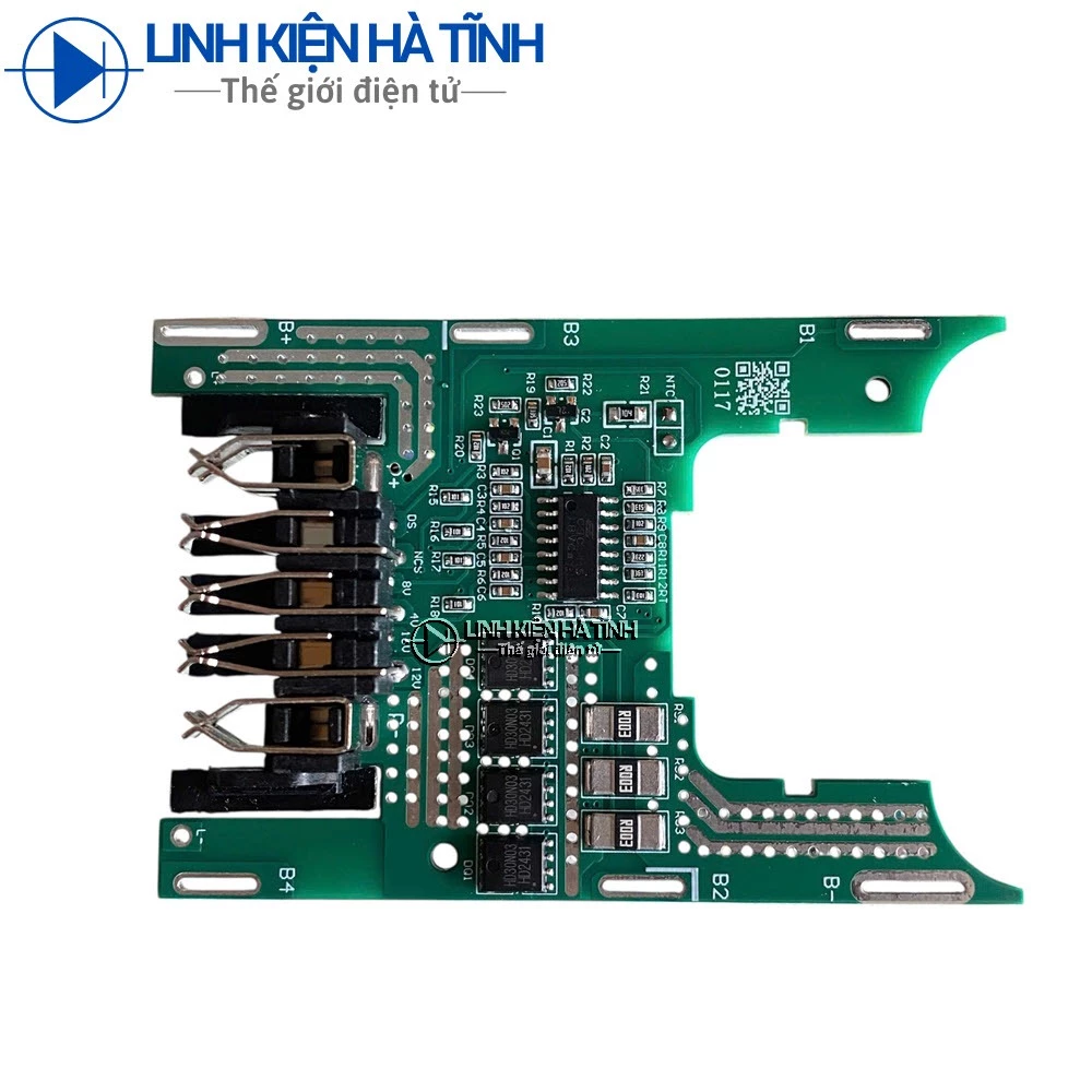 Mạch bảo vệ pin Dewalt 21V 100A 5 chân 4 fet, mạch pin dewalt -TF4