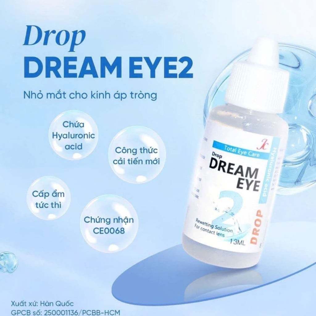 Nước Ngâm, Nhỏ Mắt Lens, Kính Áp Tròng Fresh Eyes/ Dream Eyes bảo vệ cấp ẩm cho lens Gamilens