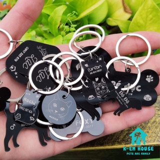 Thẻ Tên Cho Mèo Chó Khắc Tên Và SĐT Theo Yêu Cầu - Bảng Tên Mica Nhiều Kích Thước Nhẹ, Bền, Đẹp