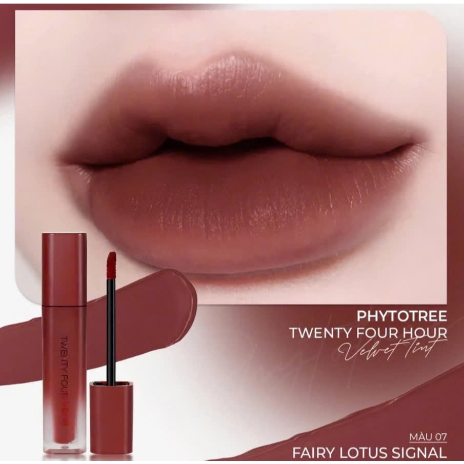 A04__ Son kem lì Phytotree Twenty Four Hour Velvet Tint (Có Nhiều Màu)