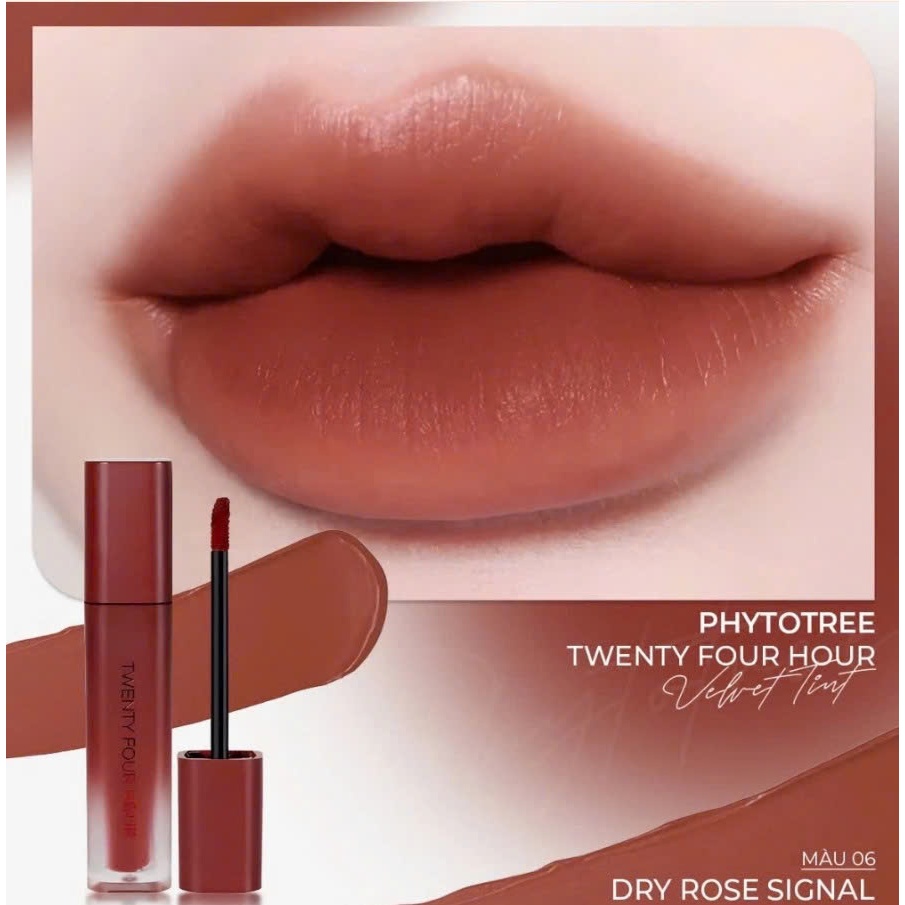 A04__ Son kem lì Phytotree Twenty Four Hour Velvet Tint (Có Nhiều Màu)