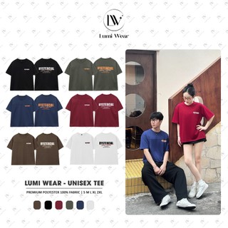 Áo Phông Boxy Unisex Lumi Wear In 2 Mặt HYSTERICAL Cổ Tròn Polyester Local Brand B01