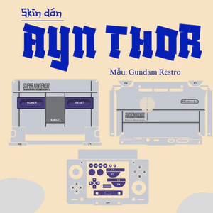 Skin dán AYN Thor mẫu Gundam Restro| Miếng dán Film 3M có custom theo yêu cầu