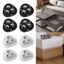 Bộ 4 Con Lăn Làm Bằng Thép Không Gỉ Có Miếng Dán Di Chuyển Đồ Vật Xoay 360º Tiện Lợi