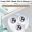 Bộ 4 Con Lăn Làm Bằng Thép Không Gỉ Có Miếng Dán Di Chuyển Đồ Vật Xoay 360º Tiện Lợi