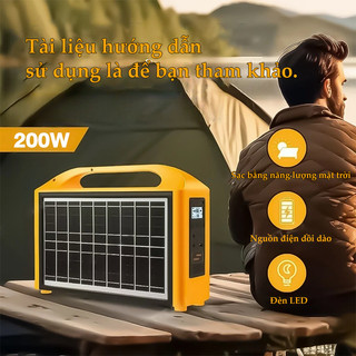 Trạm sạc năng lượng mặt trời cầm tay Áp dụng trong nhiều tình huống Nguồn điện dự phòng cầm tay cho cắm trại