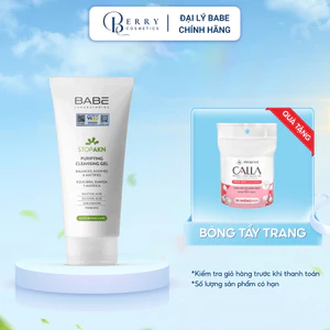 Sữa rửa mặt BABE Stop AKN Purifying Cleansing gel cho da dầu mụn pH 5.0 200ml