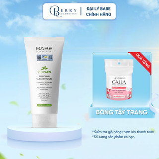 Sữa rửa mặt BABE Stop AKN Purifying Cleansing gel cho da dầu mụn pH 5.0 200ml