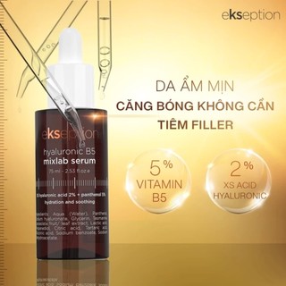 [ Tặng cột tóc cho đơn hàng ] Tinh Chất B5 Ekseption Hyaluronic B5 Mixlab Serum Phục Hồi Và Làm Dịu Da 75ml