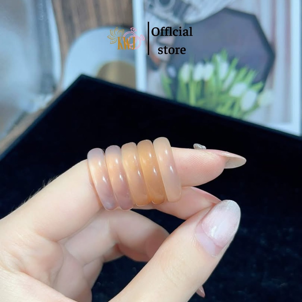Nhẫn mã não, nhẫn đá phong thuỷ NKWJ001