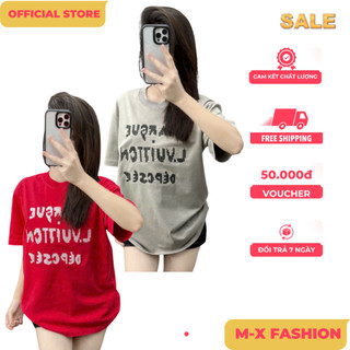 ÁO thun nam QC cổ tròn họa tiết thêu tay ngắn phong cách trẻ trung chuẩn from