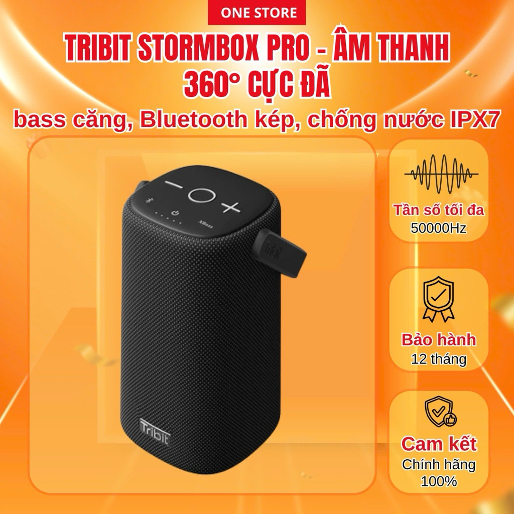 Tribit StormBox Pro – Âm thanh 360° cực đã, bass căng, Bluetooth kép ...