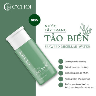 [QUÀ TẶNG] Nước tẩy trang tảo biển C'CHOI Seaweed Micellar Water làm sạch sâu, dịu nhẹ