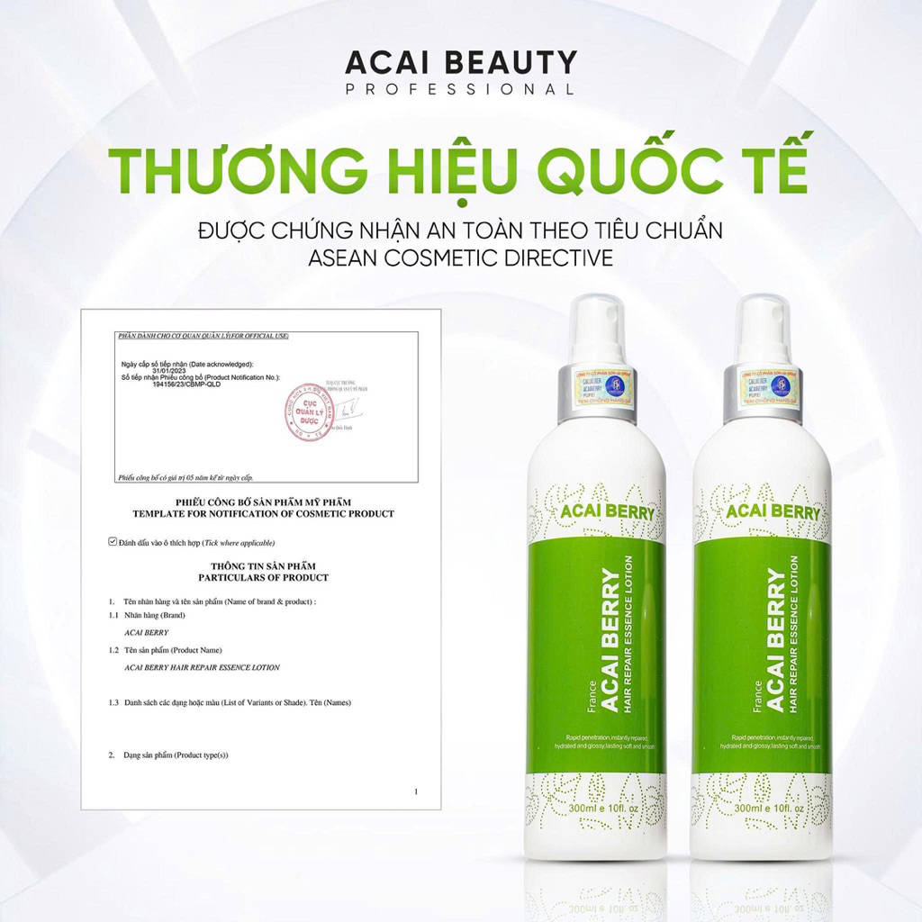DƯỠNG TÓC Acai Berry Hair Repair Essence Lotion _Chai Xịt dưỡng 300ml _gel dưỡng tóc 280ml_phục hồi tóc hư tổn nặng