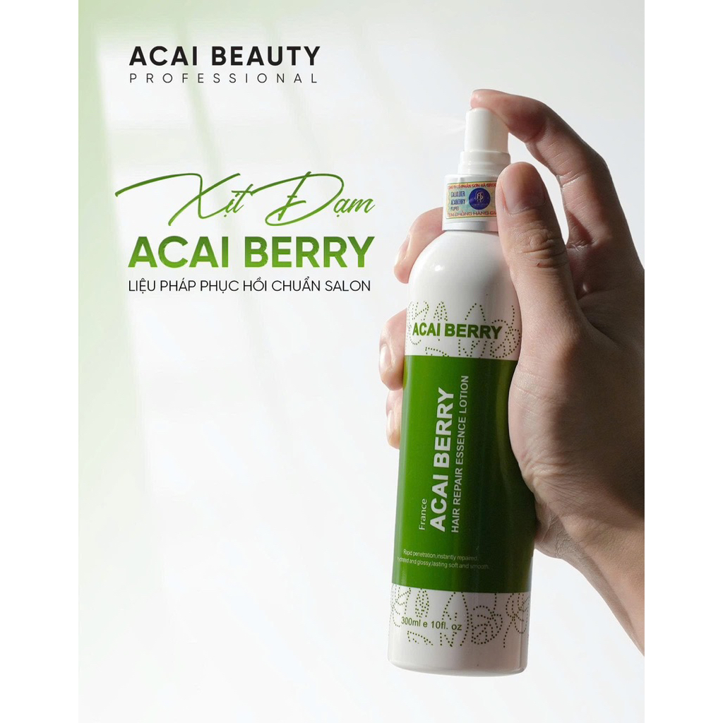 DƯỠNG TÓC Acai Berry Hair Repair Essence Lotion _Chai Xịt dưỡng 300ml _gel dưỡng tóc 280ml_phục hồi tóc hư tổn nặng