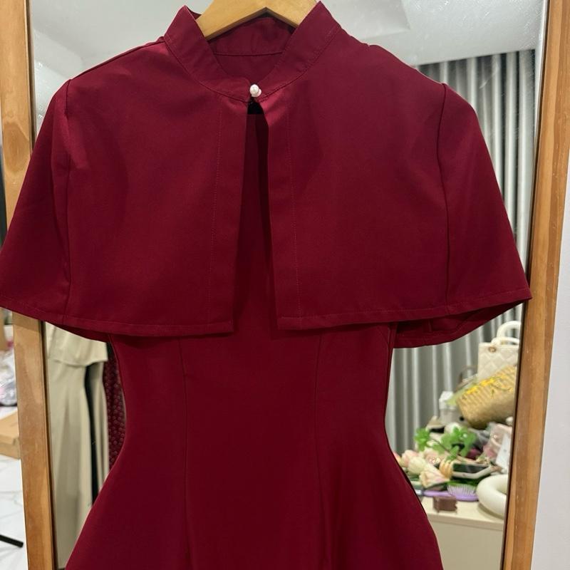 [C.01] (CHOÀNG LẺ) Áo Choàng Thiết Kế Cổ Trụ Cài Nút Ngọc Che Khuyết Điểm Tay | Tũm Clothing | BigBuy360 - bigbuy360.vn
