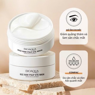 Mặt Nạ Mắt Collagen BIOAQUA 60 Miếng Chống Oxy Hóa Làm Sáng Vòng Tròn Tối, Mặt Nạ Mắt Chống Lão Hóa 30 Cặp, Vân Thỏ