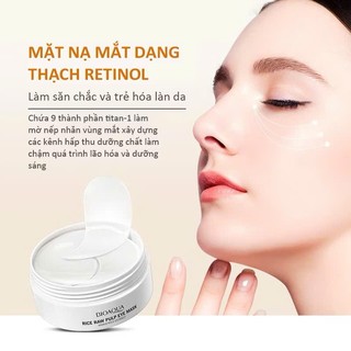 Mặt Nạ Mắt Collagen BIOAQUA 60 Miếng Chống Oxy Hóa Làm Sáng Vòng Tròn Tối, Mặt Nạ Mắt Chống Lão Hóa 30 Cặp, Vân Thỏ