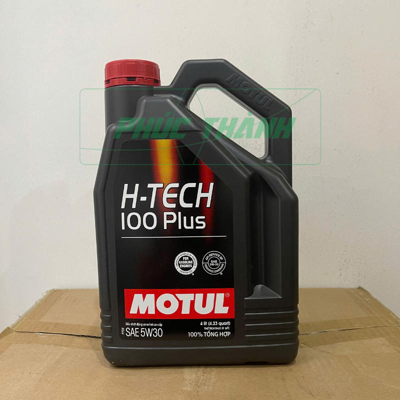 Dầu Nhớt Ô Tô Tổng Hợp Toàn Phần MOTUL H-TECH 100 PLUS 5W30 API SP ILSAC GF-6A 4Lit - Chính Hãng