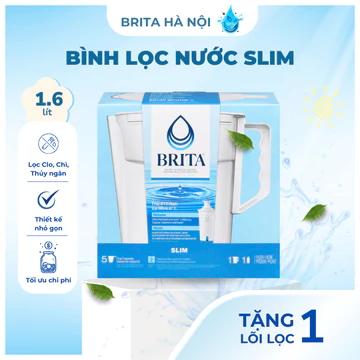 Bình Lọc Nước Cầm Tay BRITA SLIM 1.6 Lít