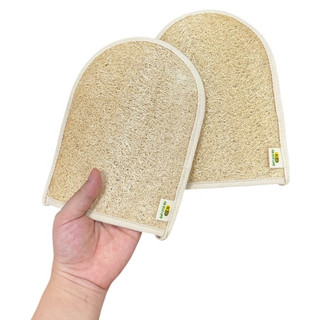 Găng Tay Xơ Mướp Tự Nhiên Tẩy Tế Bào Chết KB Ecolife  An Toàn Cho Tay Khi Sử Dụng