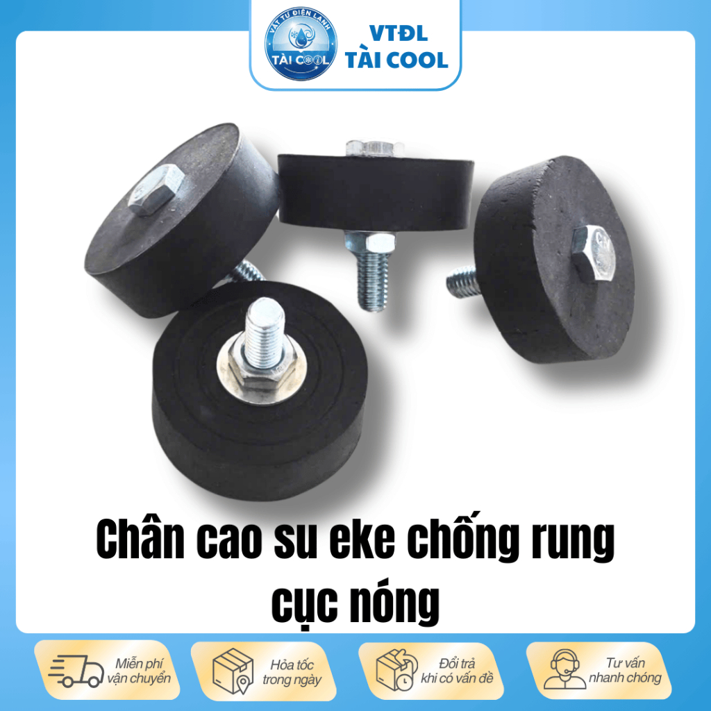 Đế cao su eke chống rung chân cục nóng điều hòa Cao su lót giữa giá đỡ ...