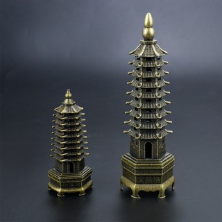 Tháp Văn Xương Cắm hương lò đốt trầm kim loại thuần túy，Phong Thủy Tốt Cho Nhà & Văn Phòng