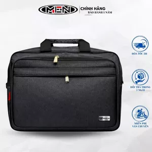 Cặp xách đeo vai đeo balo ngang kéo đen M.E.N đa năng [XƯỞNG SẢN XUẤT]