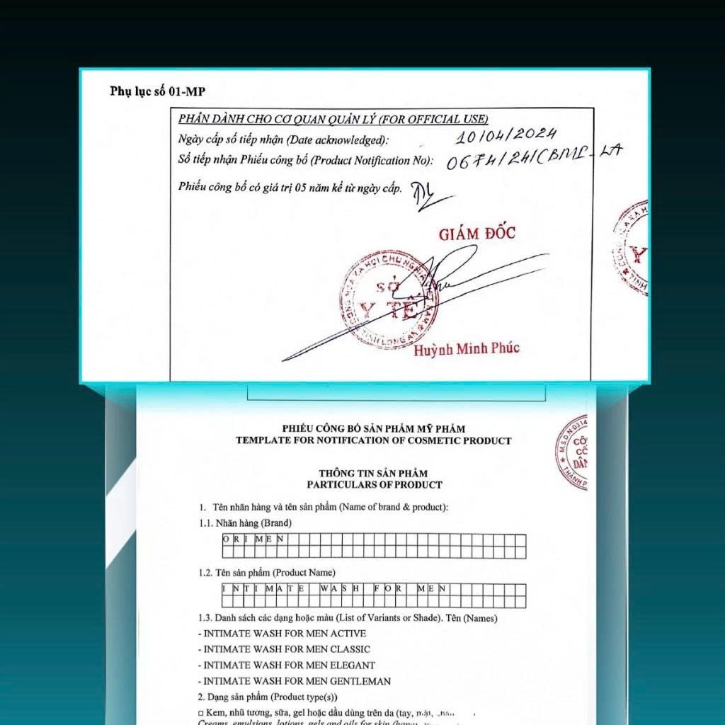 Dung dịch vệ sinh nam Orimen dạng bọt sạch khuẩn khử mùi dưỡng ẩm mùi hương nam tính 120ml