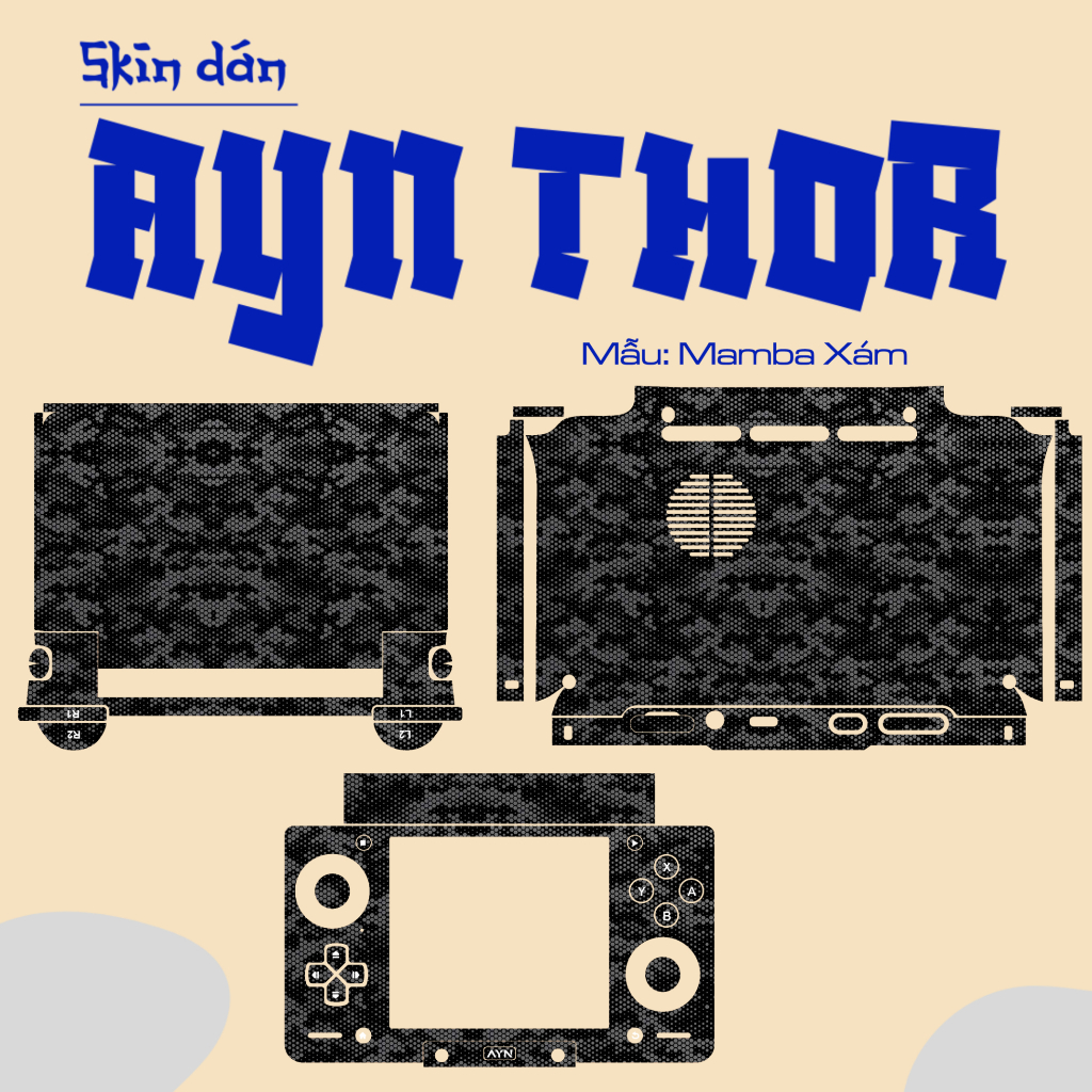 Skin dán AYN Thor | Miếng dán Film 3M có custom theo yêu cầu