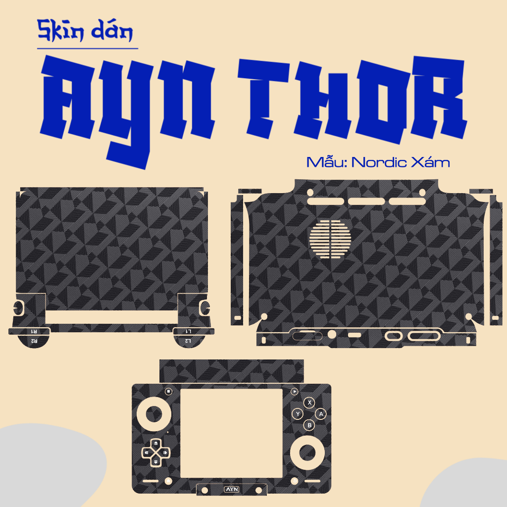 Skin dán AYN Thor | Miếng dán Film 3M có custom theo yêu cầu