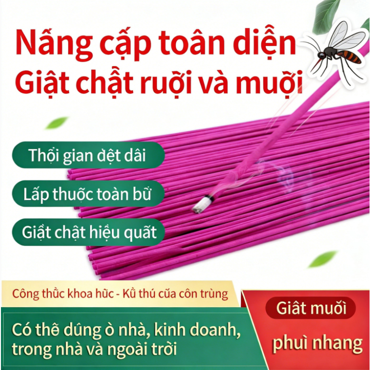 💥【DIỆT MUỖI & RUỒI 100%】NHANG DIỆT MUỖI RUỒI CAO CẤP ✅ Công thức mạnh, hiệu quả tức thì | Dùng cho nhà vệ sinh, nhà hàng