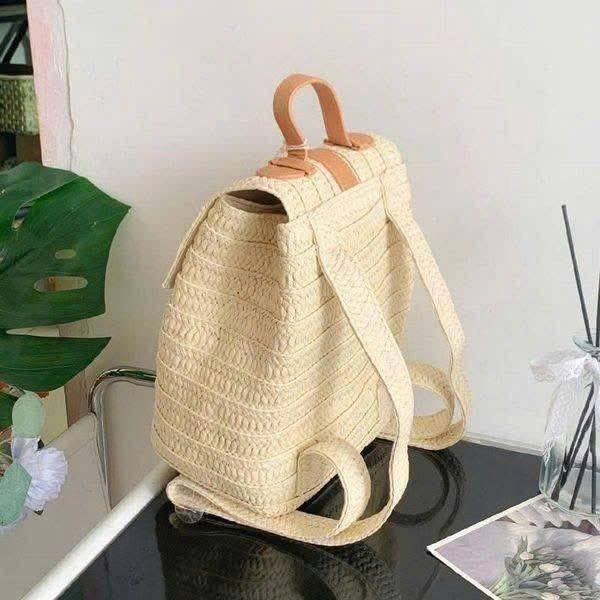 Balo Cói Thủ Công Phong Cách Vintage Thanh Lịch Cho Nữ